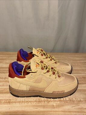 Nike  Air Force 1 Wild Wheat Gold Rugged Orange  FB2348-700 size 7